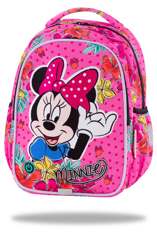 Ученическа светеща раница с LED светлини Joy S Minnie Tropical 1