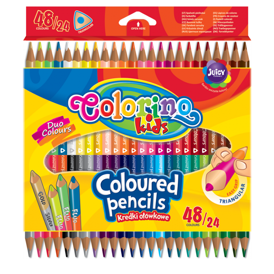 Цветни моливи Colorino 48 цвята, 24 бр. 1