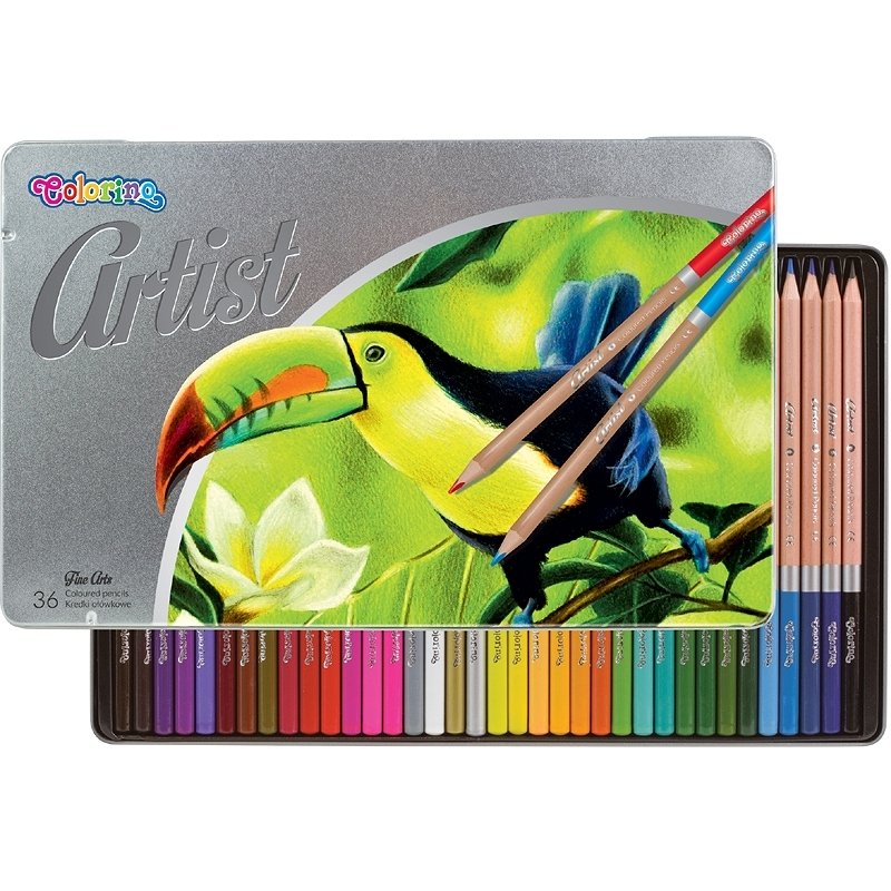 Цветни моливи Colorino Artist 36 цвята в метална кутия 1