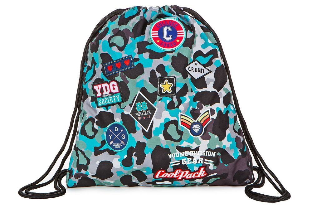 Спортна торба Sprint Coolpack Camo Blue Badges 1