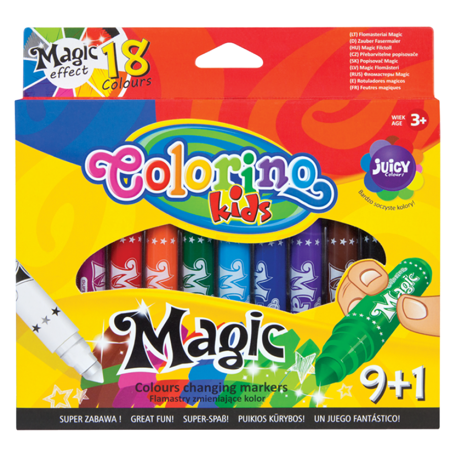 Магически флумастери 9+1 бр. Colorino 1