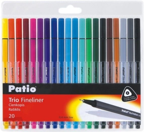 Тънкописец Trio 20 цвята Patio 1