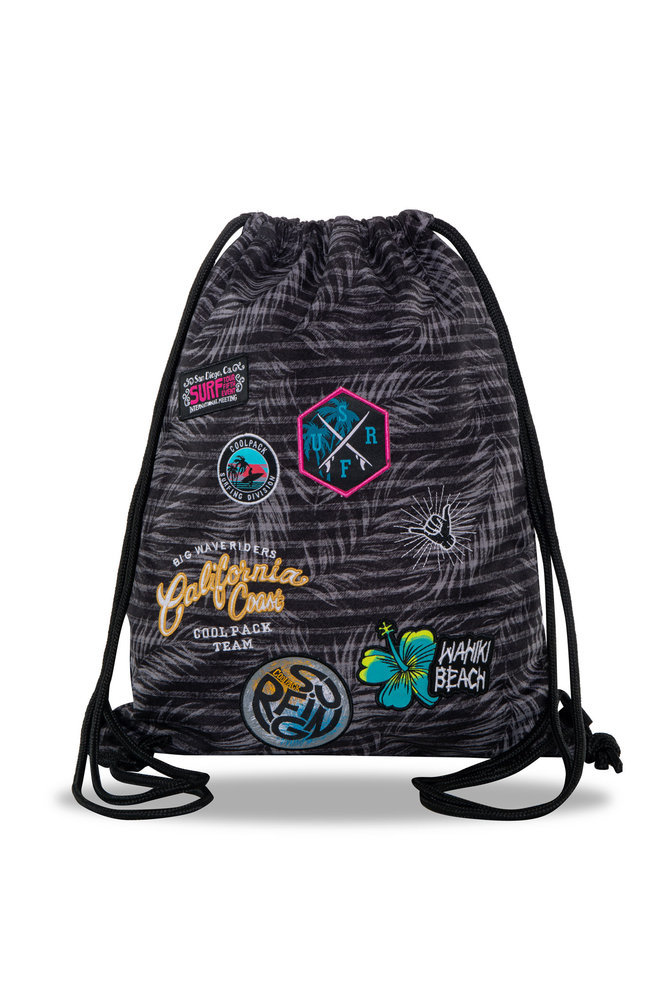 Спортна торба Coolpack SPRINT Badges G`Grey 1