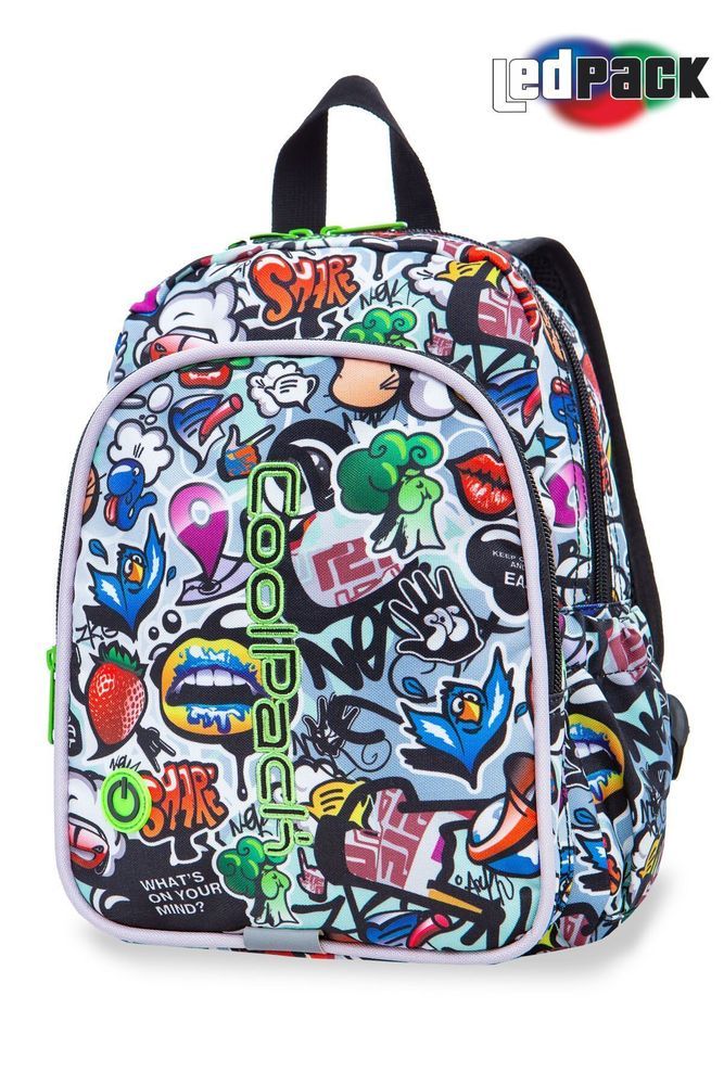 Светеща раница за детска градина COOLPACK LED Graffiti Bobby 1