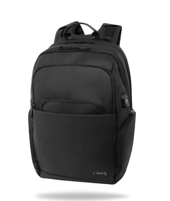 Бизнес раница за лаптоп r-bag USB Hold Black 1