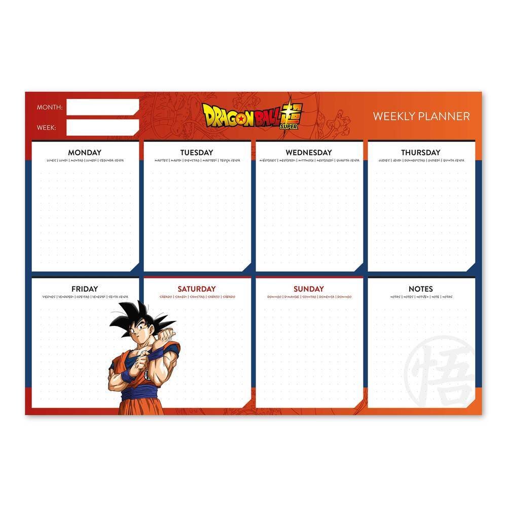 Седмичен планер А4 Dragon Ball 1