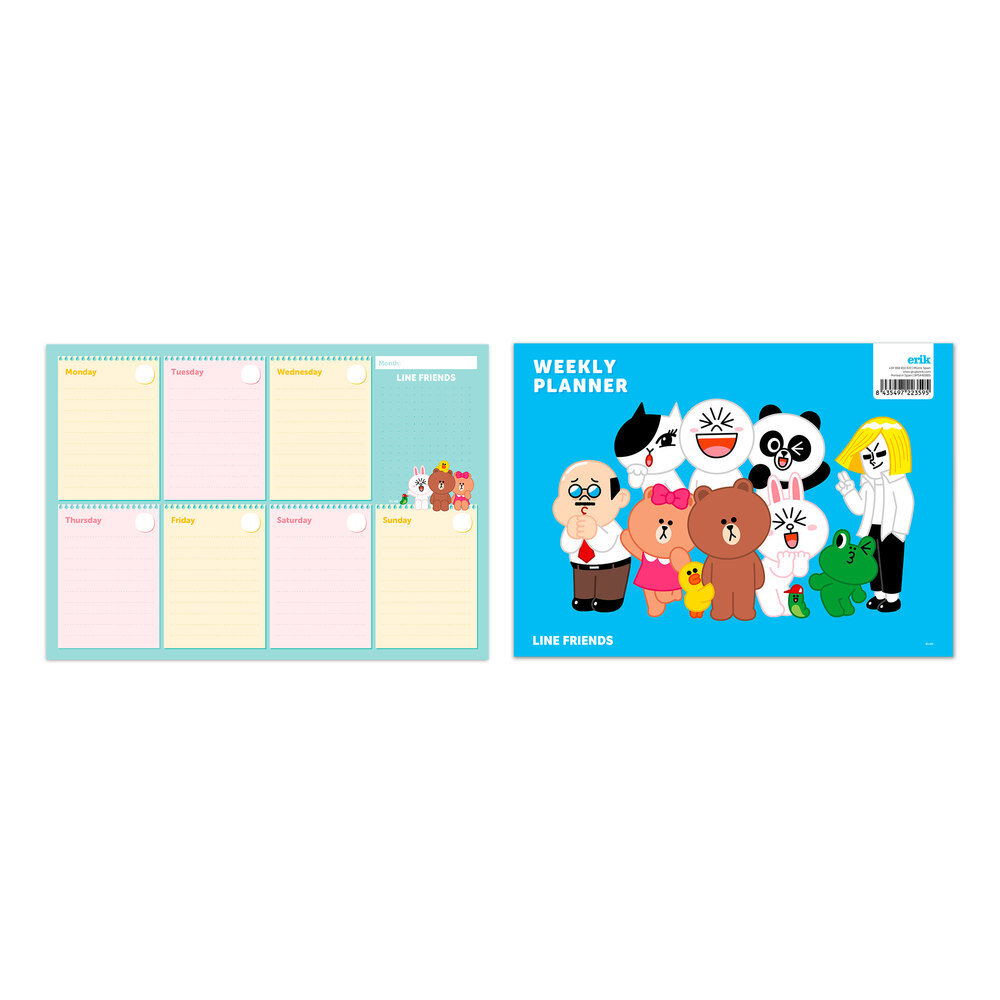 Седмичен планер A4 LINE FRIENDS 1