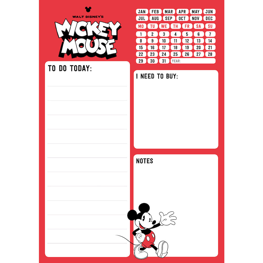 Седмичен планер А5 Mickey Mouse 1