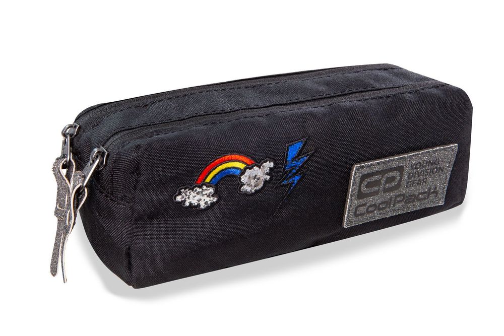 Ученически несесер Coolpack - Edge Sparkling Badges Black 1