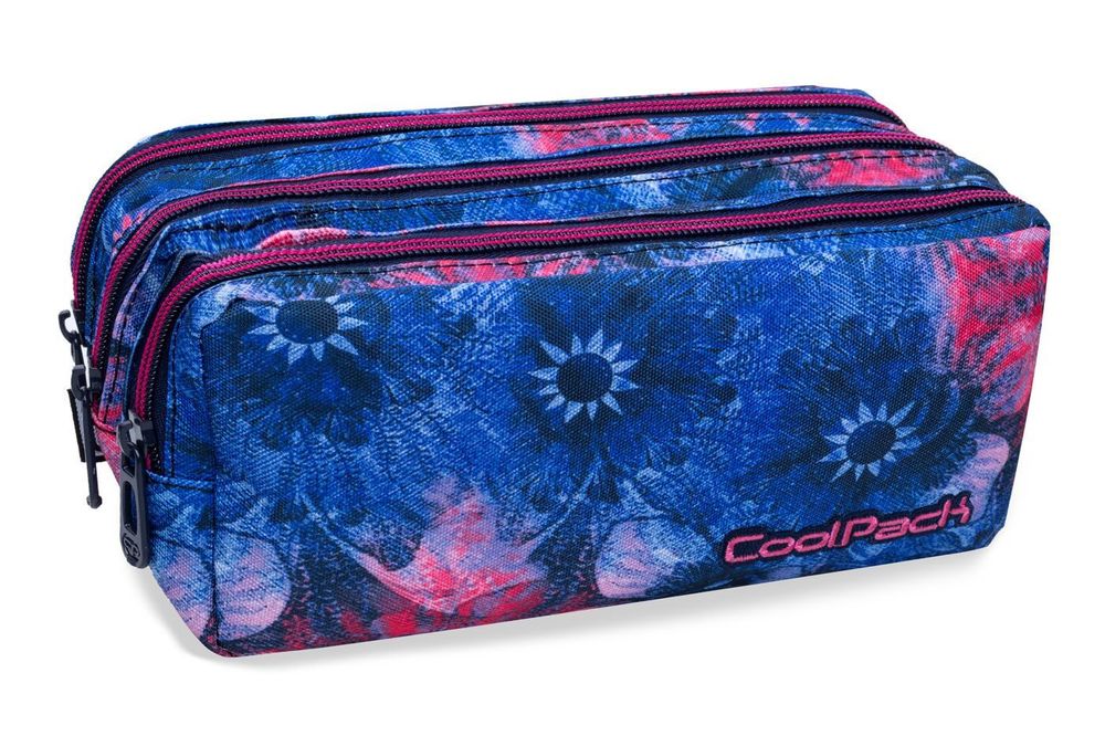 Ученически несесер с три ципа COOLPACK - PRIMUS - PINK MAGNOLIA 1