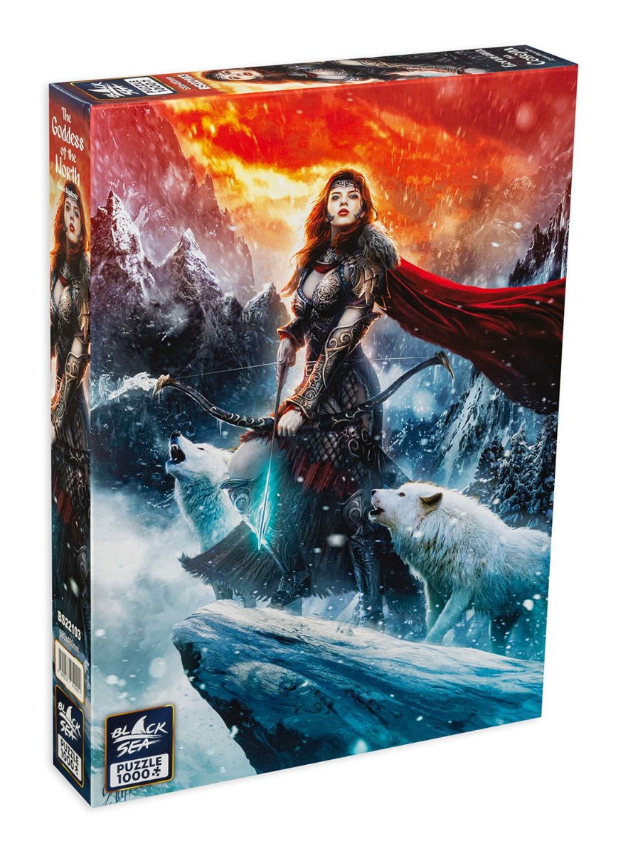 Пъзел Black Sea Puzzles от 1000 части - Богинята на Севера, Душан Маркович 1