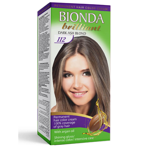 Боя за Коса BIONDA BRILLIANT №112 Тъмно Пепелно Рус 50мл 1