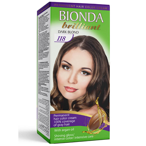 Боя за Коса BIONDA BRILLIANT №118 Тъмно Рус 50мл 1