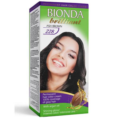 Боя за Коса BIONDA BRILLIANT №228 Пепелно Кафяв 50мл 1