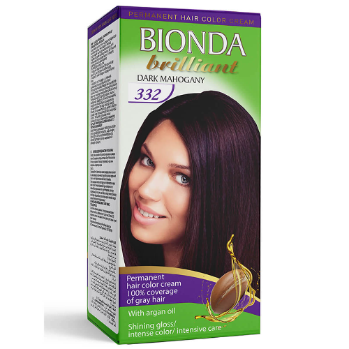 Боя за Коса BIONDA BRILLIANT №332 Тъмен Махагон 50мл 1