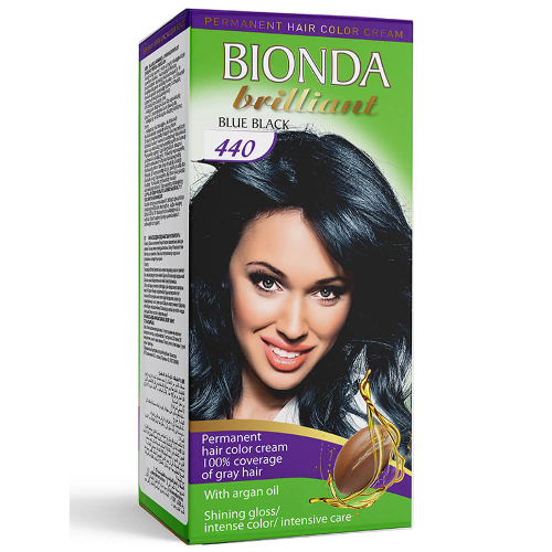 Боя за Коса BIONDA BRILLIANT №440 Синьо-Черен 50мл 1