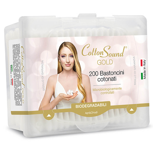 Клечки за Уши COTTON SOUND GOLD 200бр 1