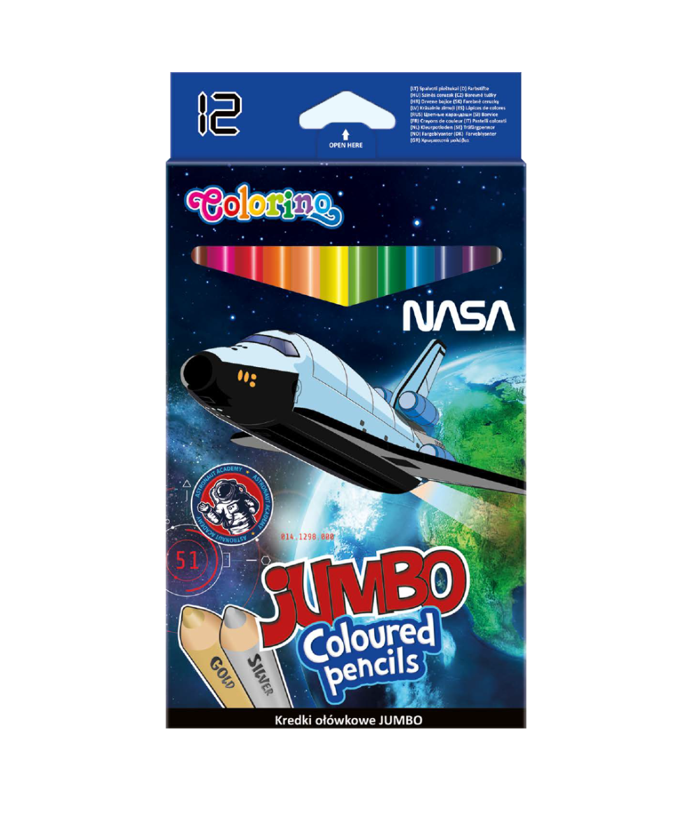 Цветни моливи Jumbo Nasa Colorino 1
