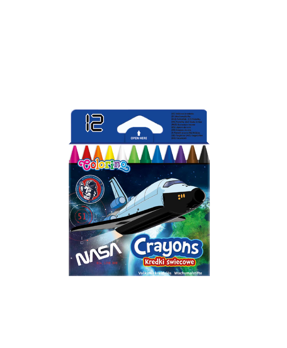 Пастели 12 цв. Nasa Colorino 1