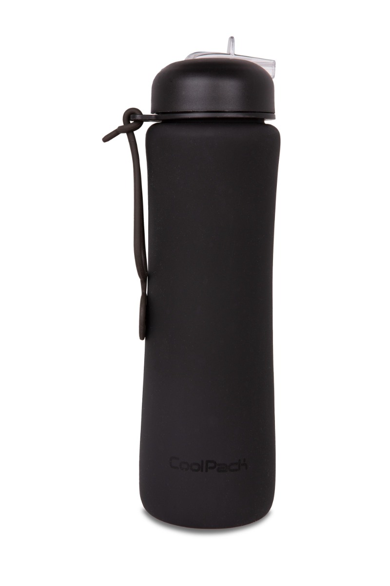 Сгъваема силиконова бутилка COOLPACK - PUMP - rpet BLACK 1