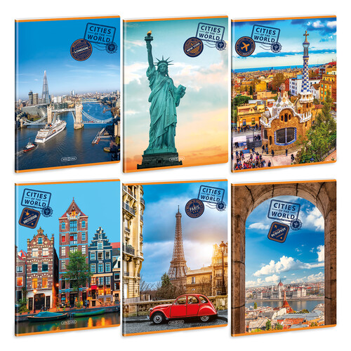 Тетрадка А4 Cities of the world (5325) 1