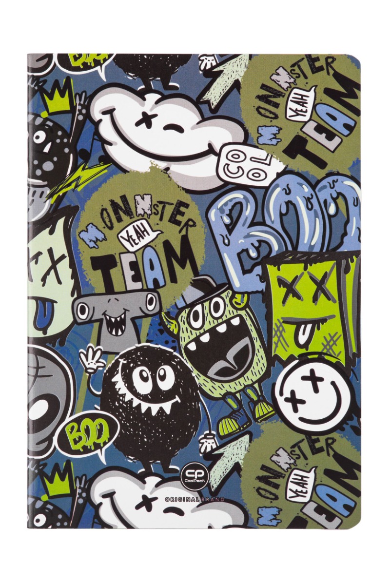 Тетрадка А5 Coolpack мека корица PP 32 л. ред Monster Team 1