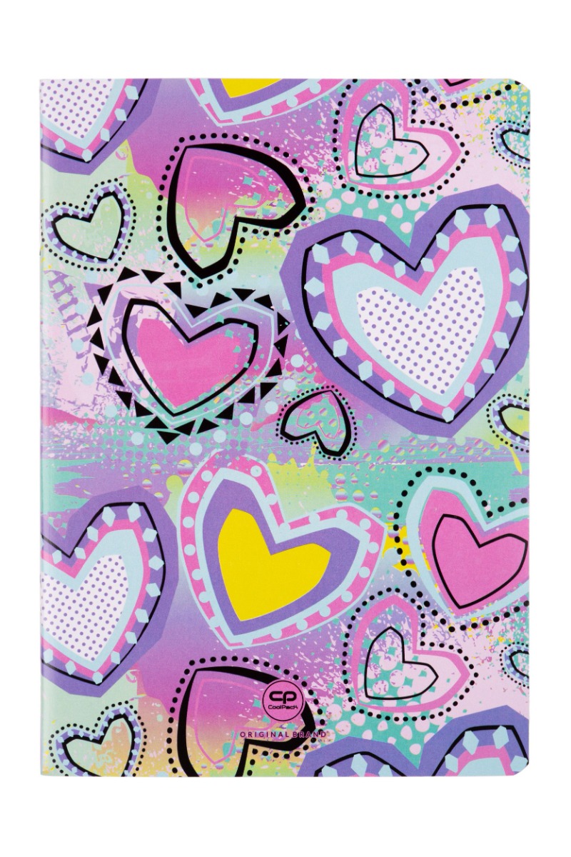 Тетрадка А5 Coolpack мека корица PP 32 л. ред Pastel Hearts 1