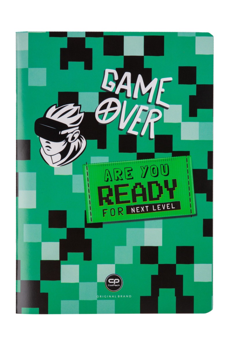 Тетрадка А5 Coolpack мека корица PP 32л. квадратчета Game Zone 1