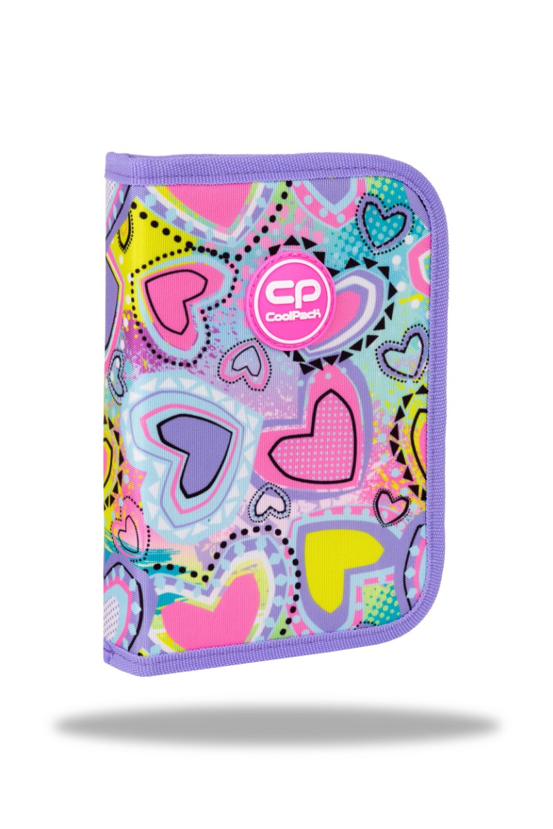 Ученически несесер Coolpack - Clipper - Pastel Hearts 1