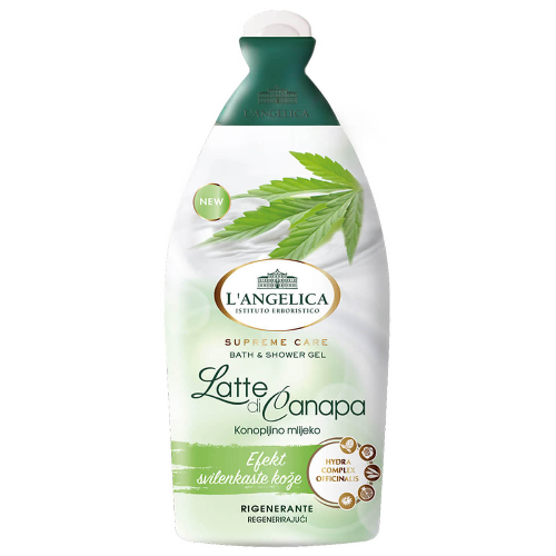 Душ Гел L'ANGELICA OFFICINALIS Конопено Мляко 500мл 1