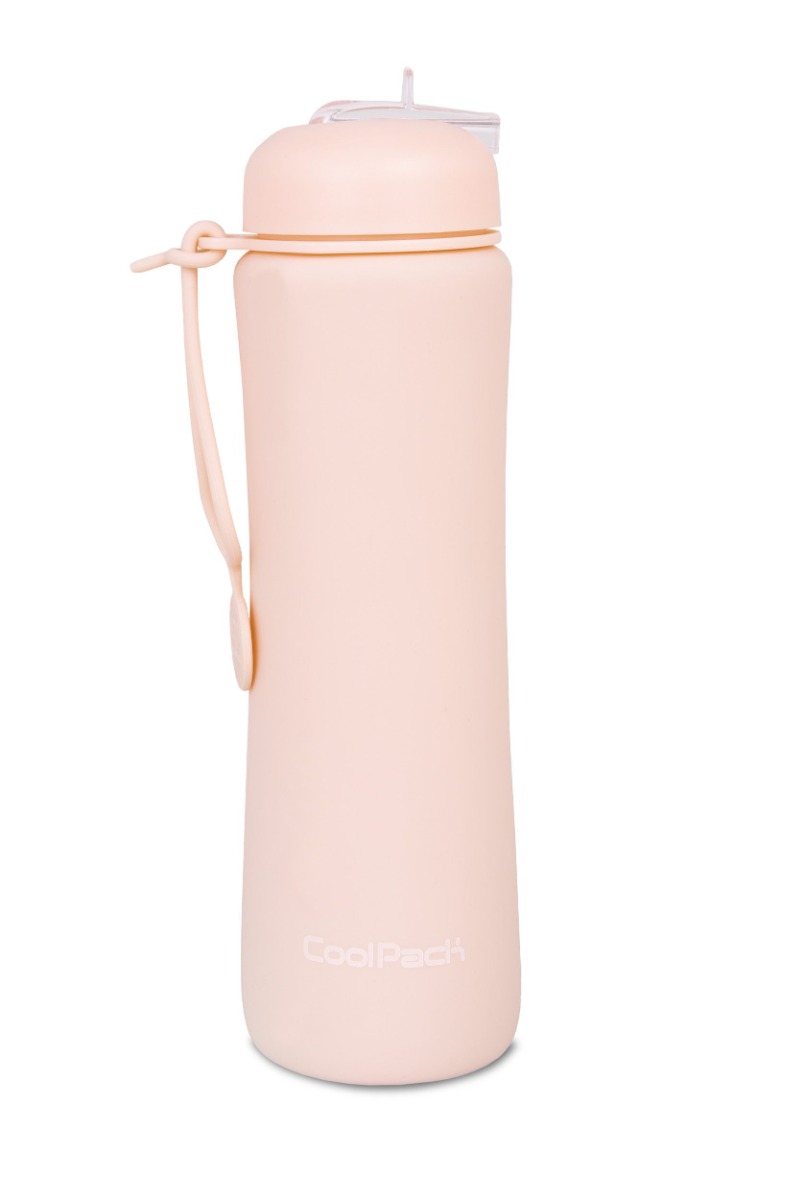 Сгъваема силиконова бутилка COOLPACK - PUMP - Powder peach 1