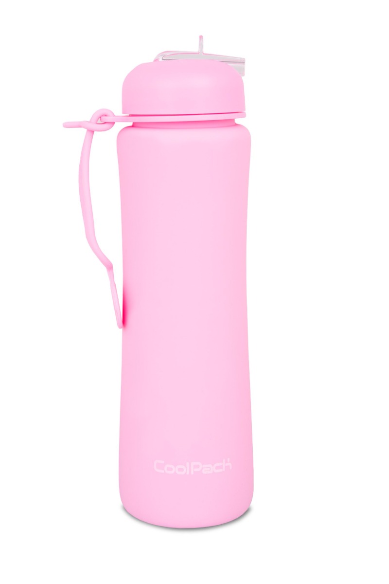 Сгъваема силиконова бутилка COOLPACK - PUMP - Powder pink 1