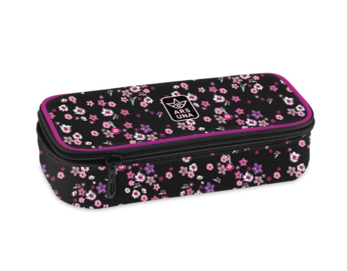 Голям объл несесер Ars Una Pearl Blossom Black (5377) 24 1