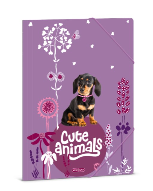 Папка с ластик A4 Ars Una - Cute Animals-Puppy (5369) 24 1