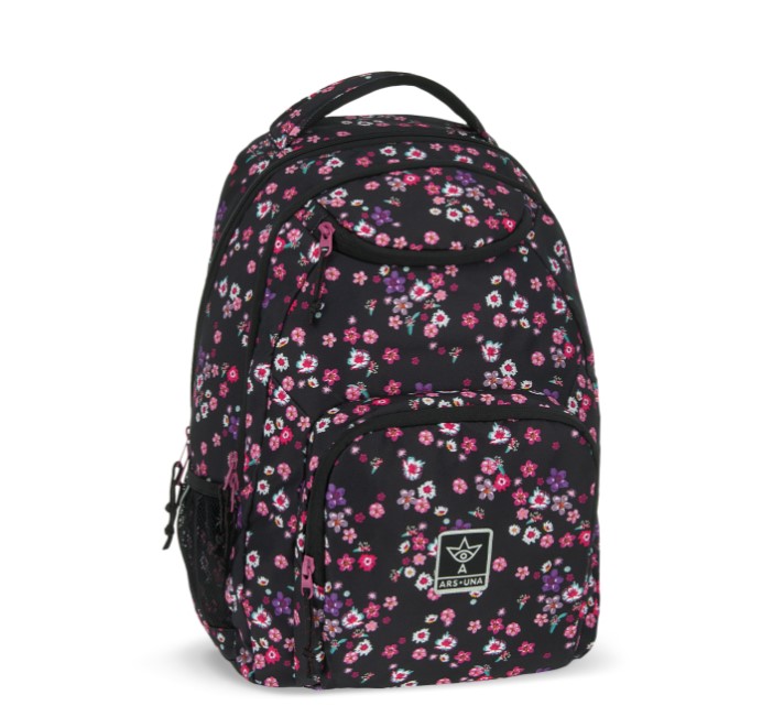 Ученическа раница AU-6 Pearl Blossom Black (5377) Ars Una 1