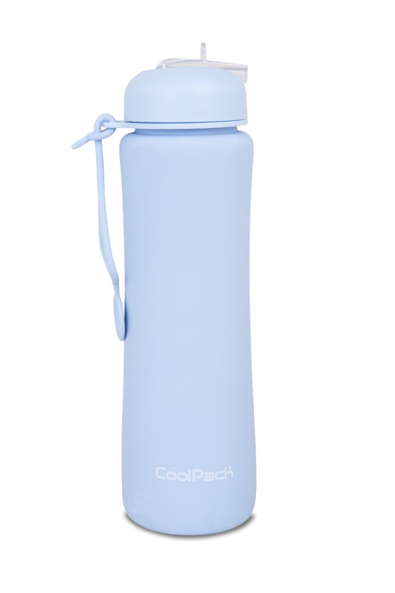 Сгъваема силиконова бутилка COOLPACK - PUMP - Powder Blue 1
