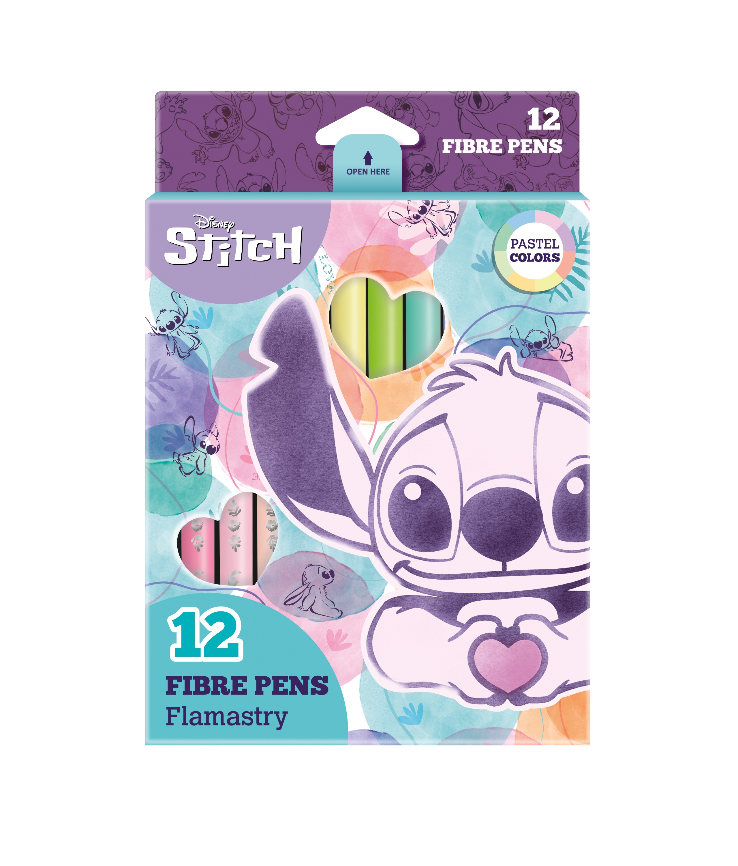 Флумастери 12 цвята Stitch Pastel 1