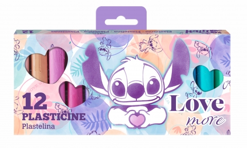 Пластилин 12 цвята Stitch Pastel 1