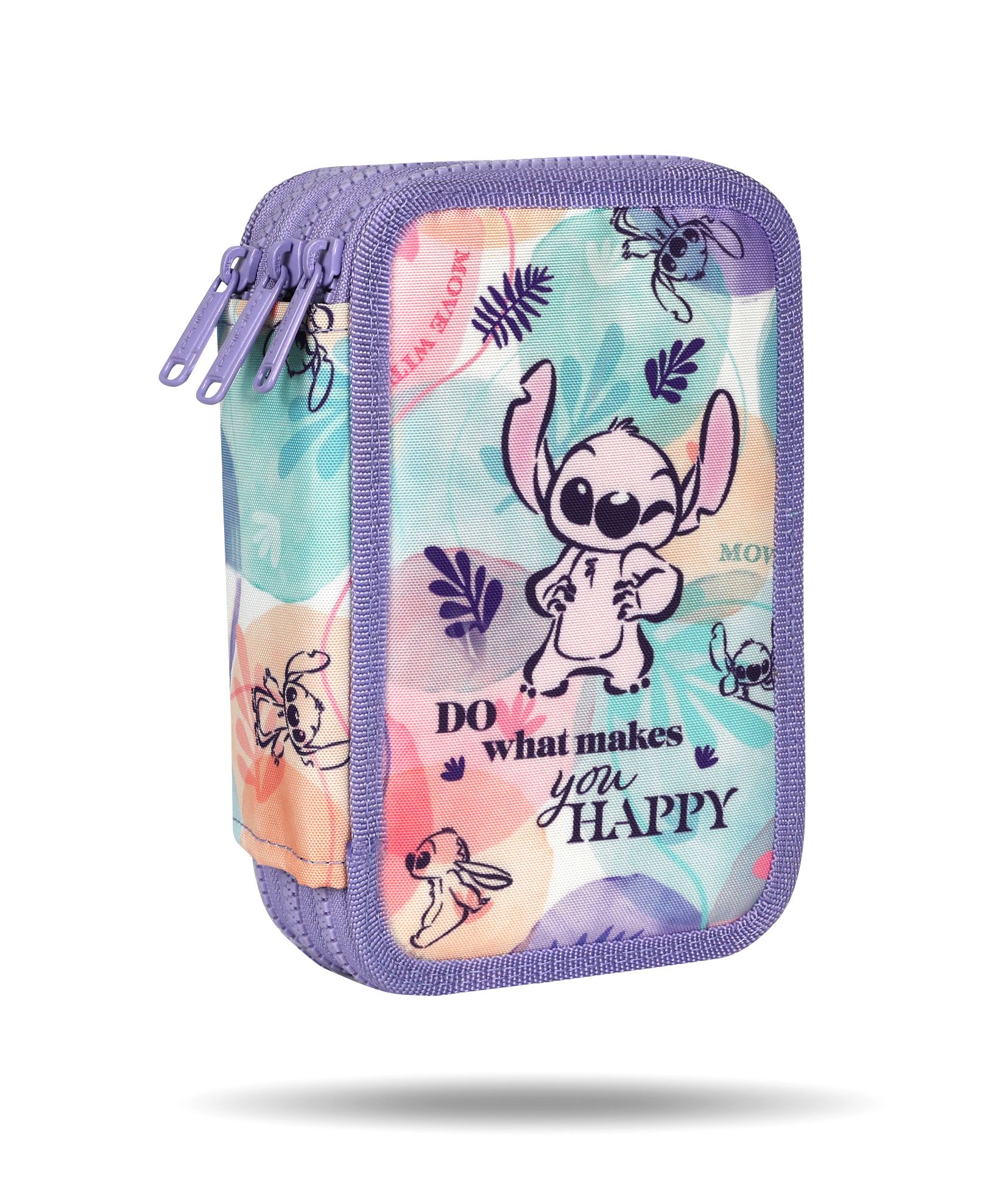 Ученически несесер с пособия Coolpack - Jumper 3 - Stitch Pastel 1