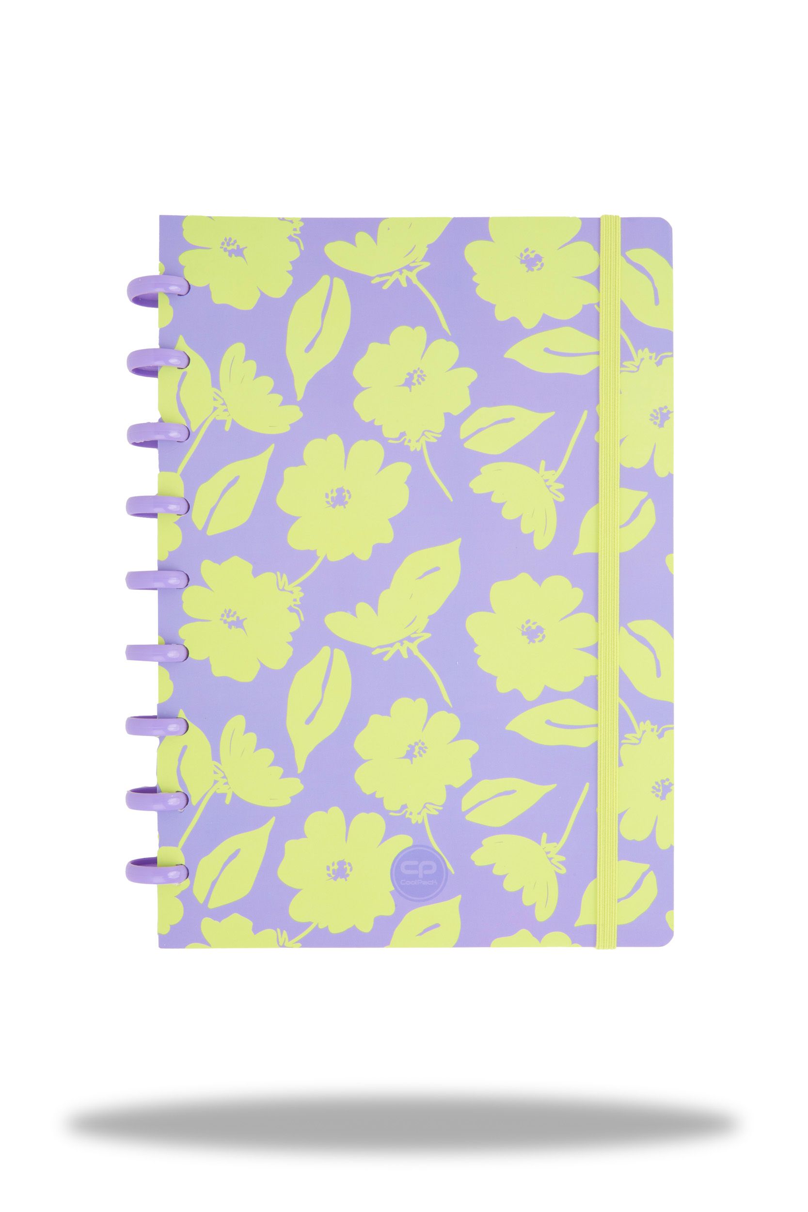 Тетрадка B5 Coolpack малки квадратчета FLORES LILA 1