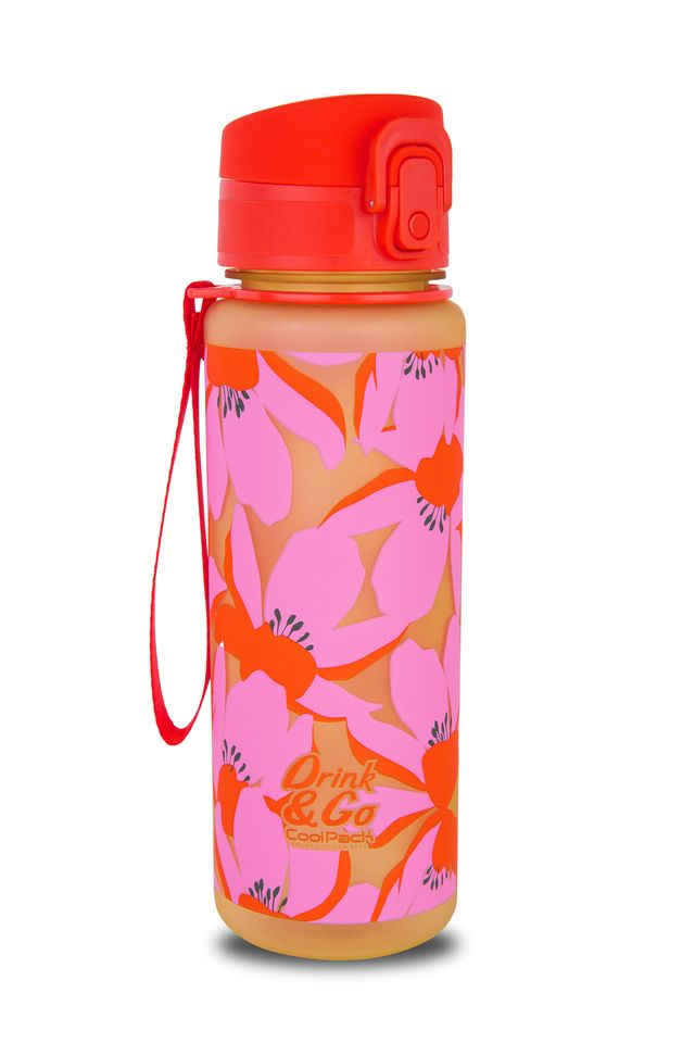 Бутилка за вода COOLPACK - Brisk 600ml - FLORES ROSA 1