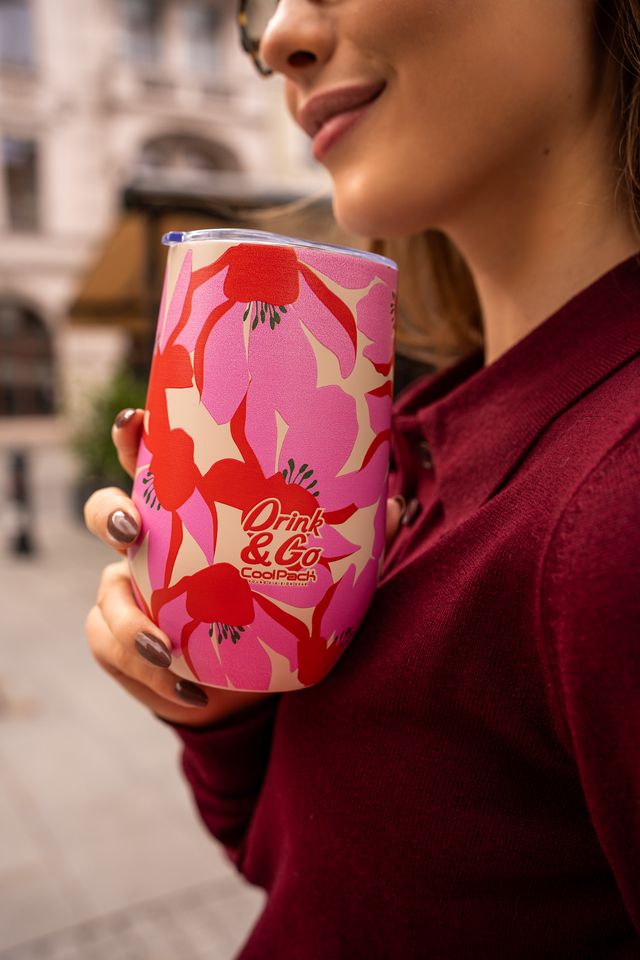 Чаша за кафе Coolpack - MISS 500 ml - FLORES ROSA 1