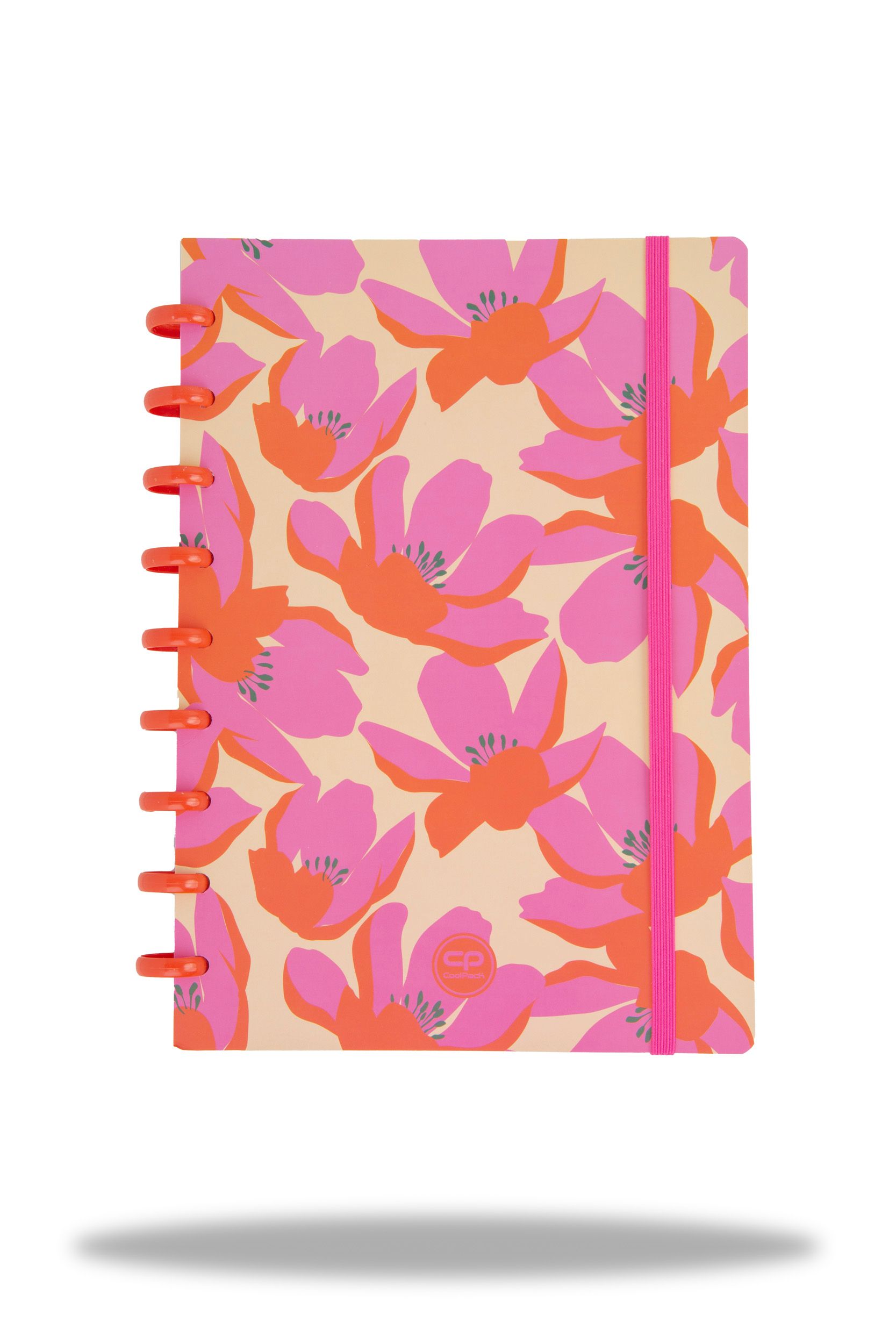Тетрадка B5 Coolpack малки квадратчета FLORES ROSA 1