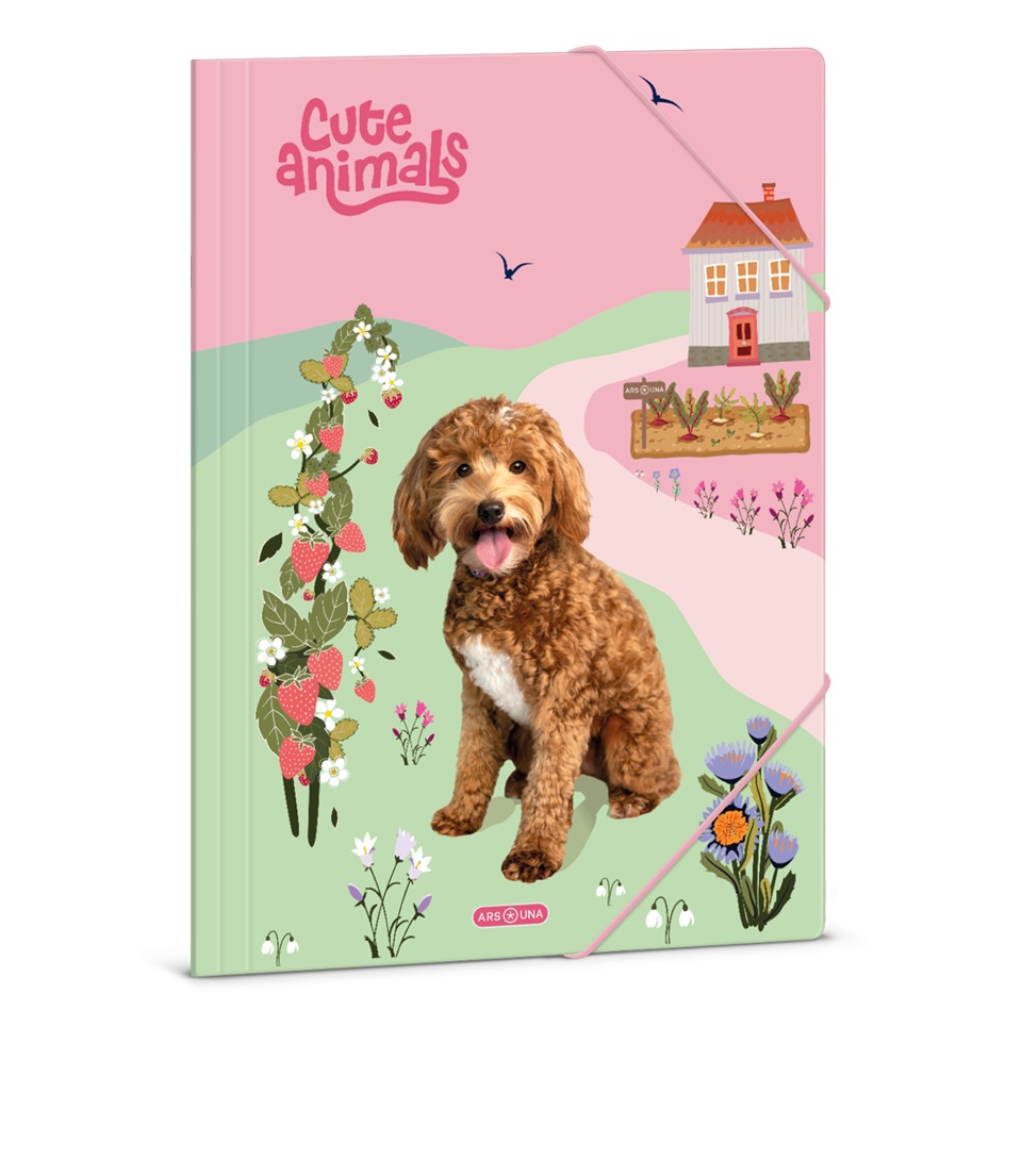 Папка с ластик A4 - ARS UNA - Doggie (5458) 1