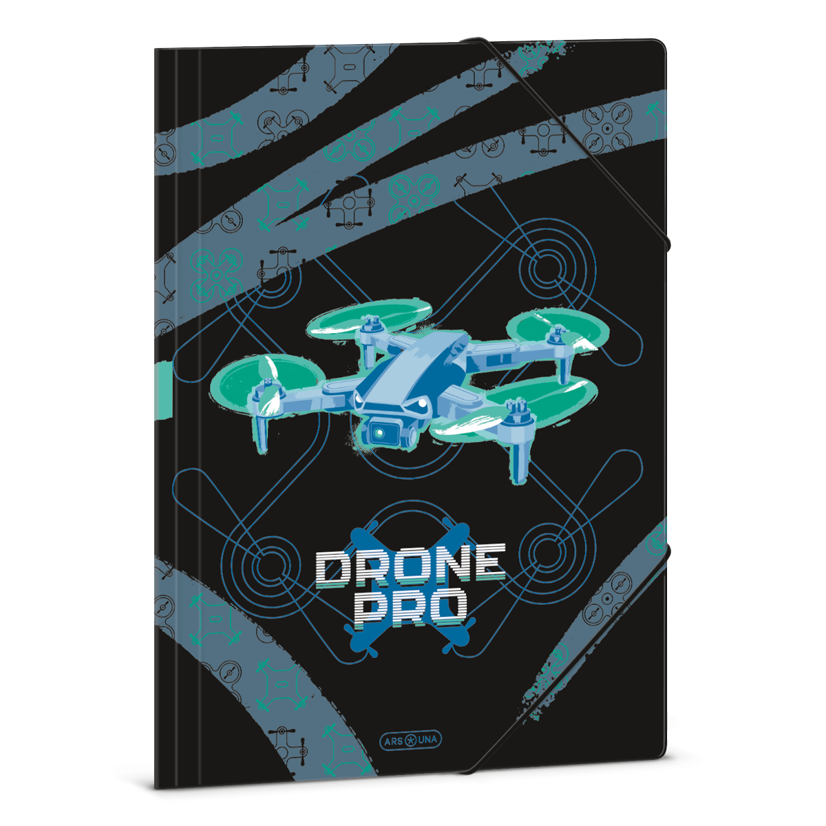 Папка с ластик A4 ARS UNA - Drone Pro 1