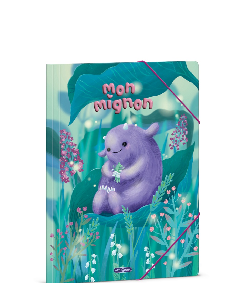 Папка с ластик A4 - ARS UNA - Mon Mignon (5447) 1