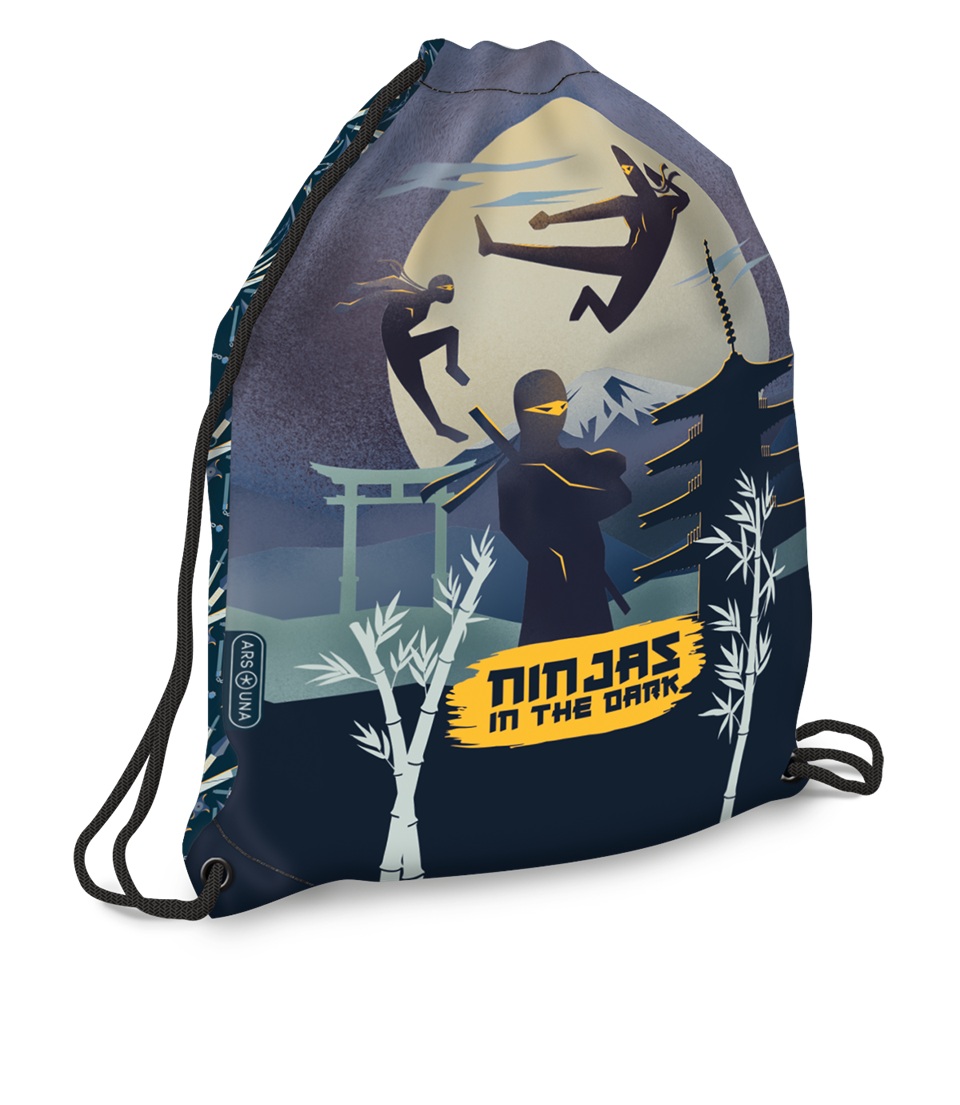 Спортна торба Ars Una Ninjas in the Dark (5457) 1