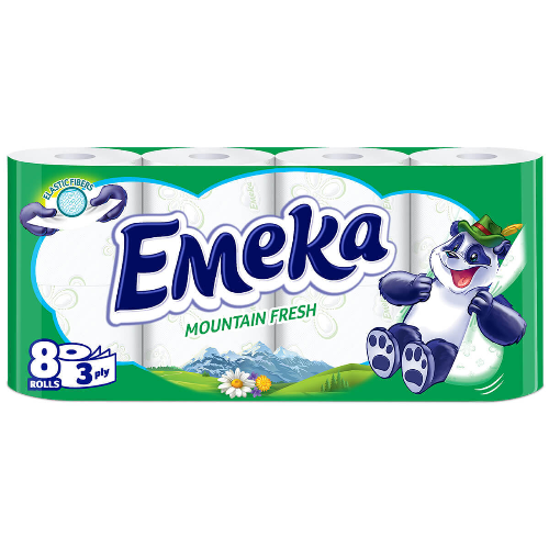 Тоалетна Хартия ЕМЕКА Mountain Fresh 8бр 1