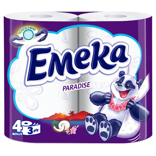 Тоалетна хартия ЕМЕКА PARADISE 4бр 1