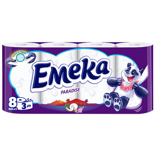 Тоалетна Хартия ЕМЕКА Paradise 8бр 1